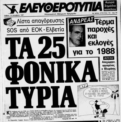 Σαν τότε… 19 Δεκεμβρίου 1987 | 19.12.2025